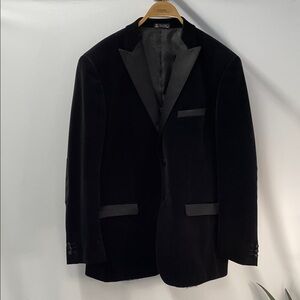 TAZIO ITALY BLACK VELVET TUXEDO JACKET FTL-03-121
